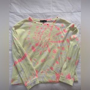 Generation Love Tie Dye Studded Neon Sweatshirt, Size S